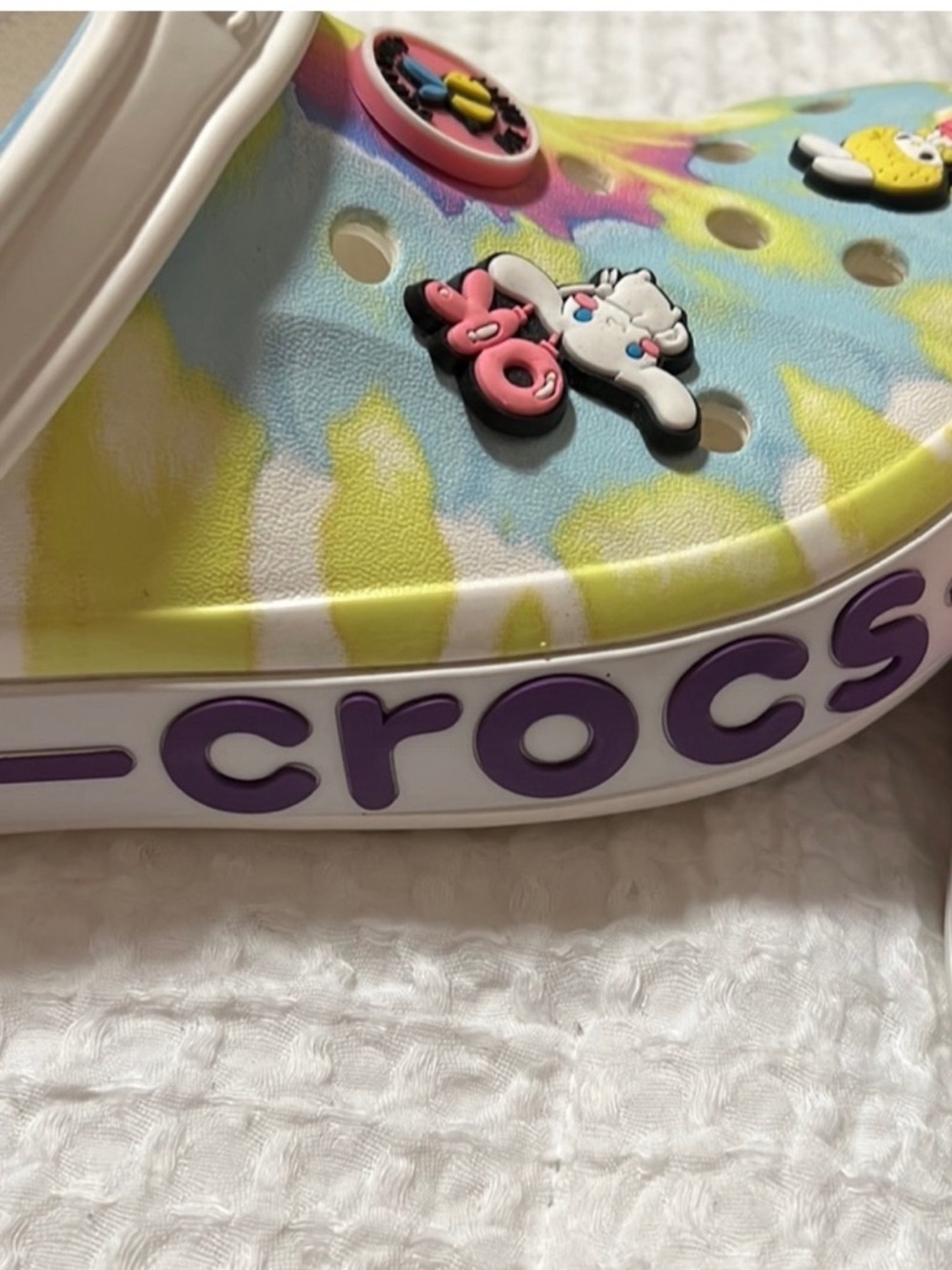 CROCS Tie-Dye Pastel Clog with Jibbitz Charms
